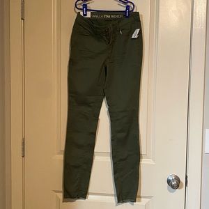 Army green skinny jeans NEW